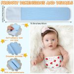 Vabean 8 Pcs Baby Infant Umbilical Cord Comfort Cotton Belly Band with 4 Colors and 4 Prints, Adjustable Muslin Baby Umbilical Belt for Protection Abdomen Baby Infant Newborn Gifts 0 To12 Months - Image 2